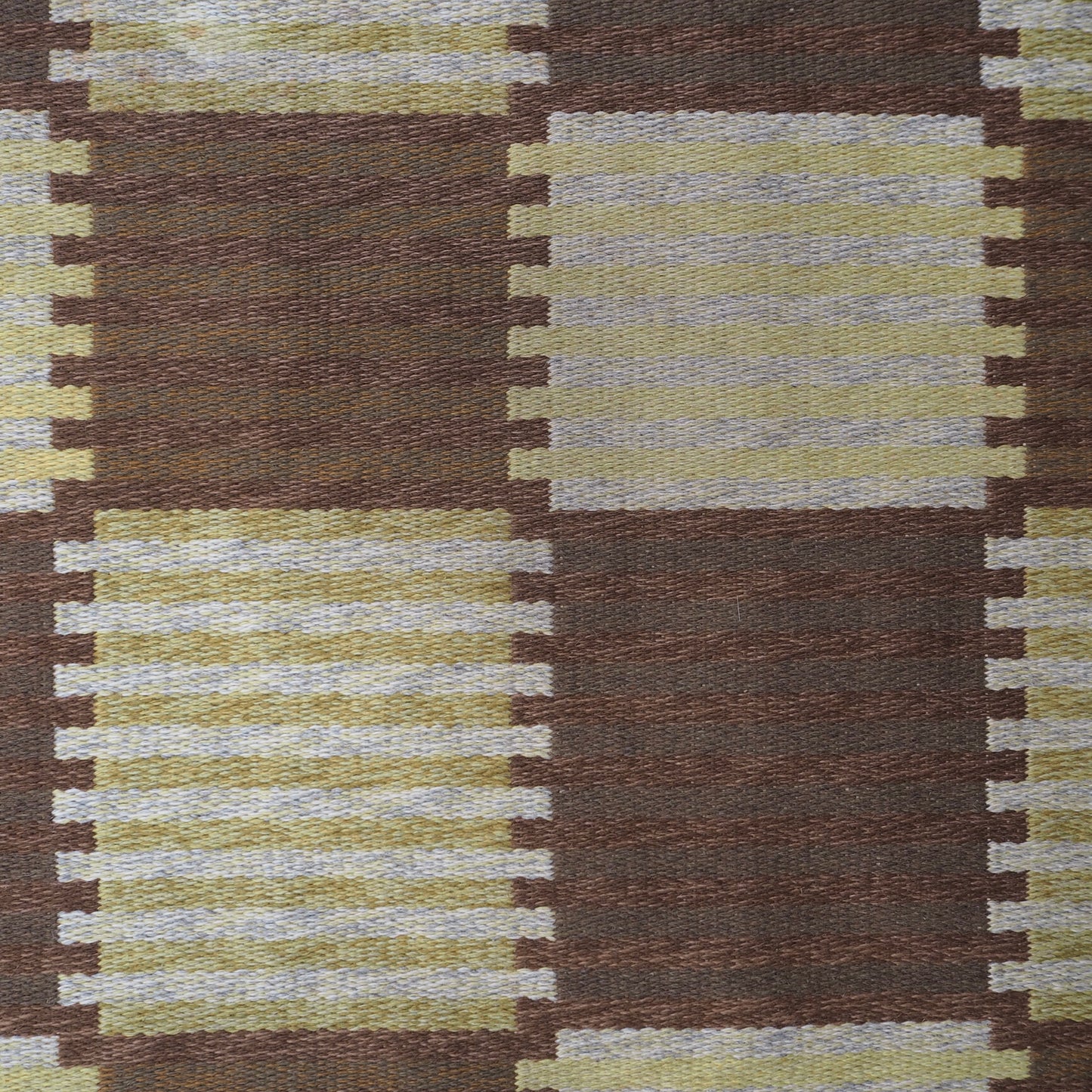 Double Sided Carl Malmsten Swedish MCM Flatweave Kilim Rug