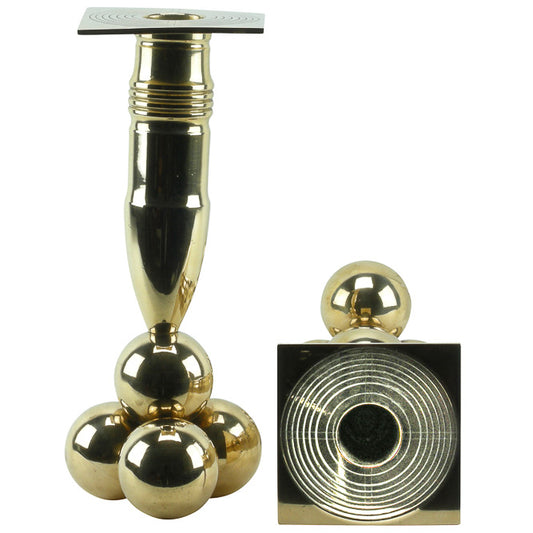 Swedish Brass "Cannon" Candlesticks