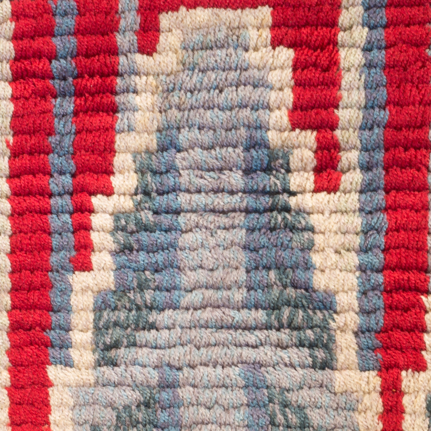 Stylised Leaf Pattern Rya Rug, 1950s