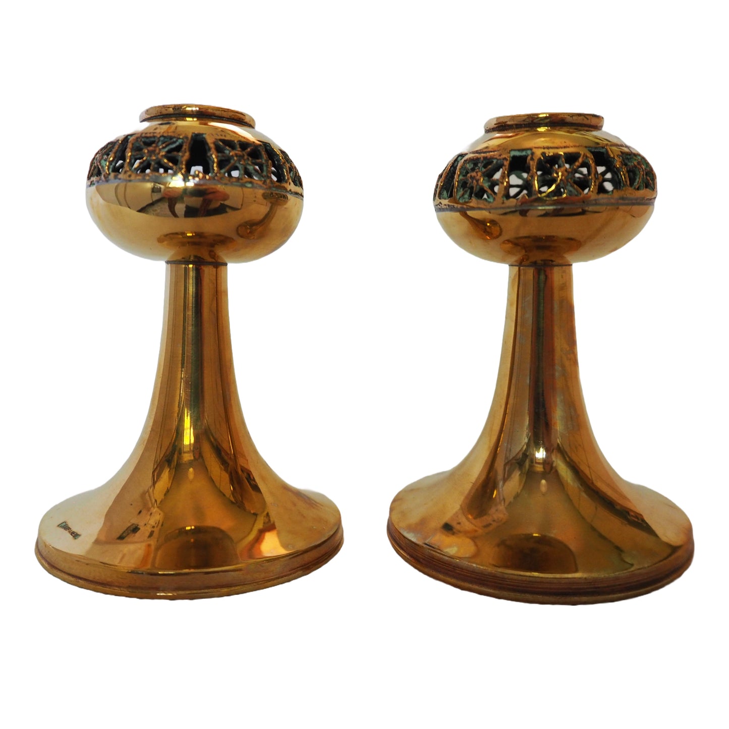 Pentti Sarpaneva Bronze Candlestick Pair