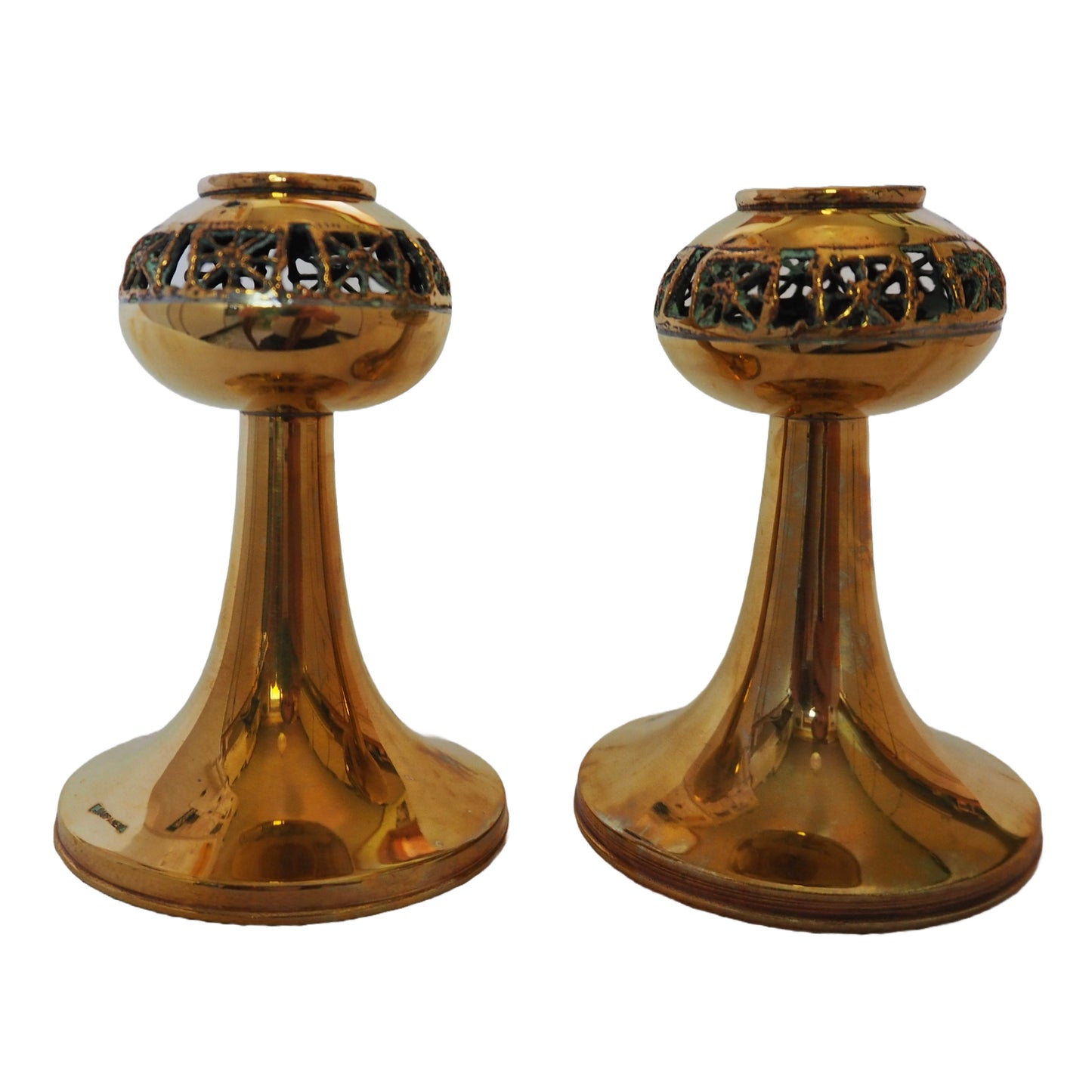 Pentti Sarpaneva Bronze Candlestick Pair