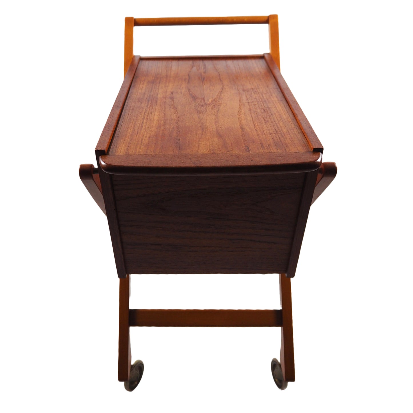 Mid-century Teak Sewing Cart