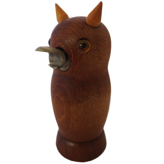 Danish Modern Teak Owl Bottle & Wine Opener