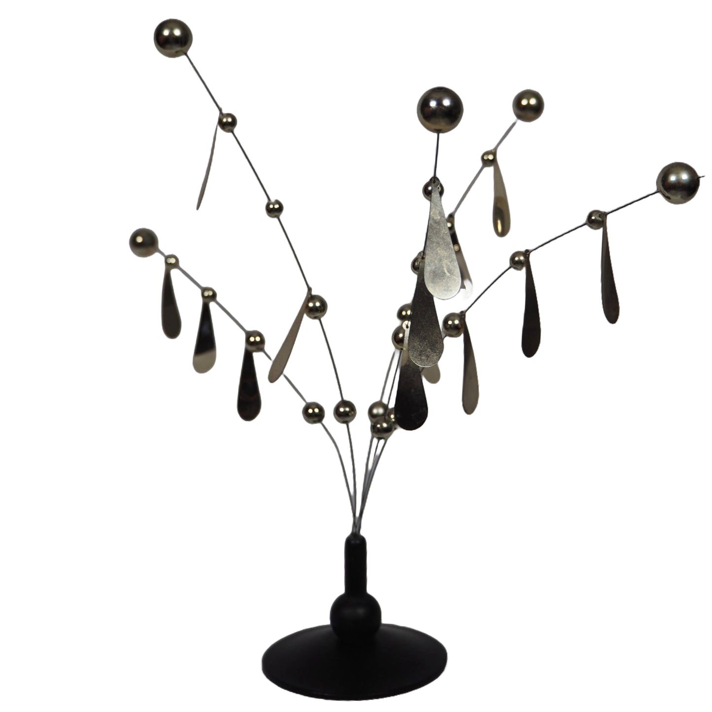 Swedish Plastic Silver Kinetic Sculpture