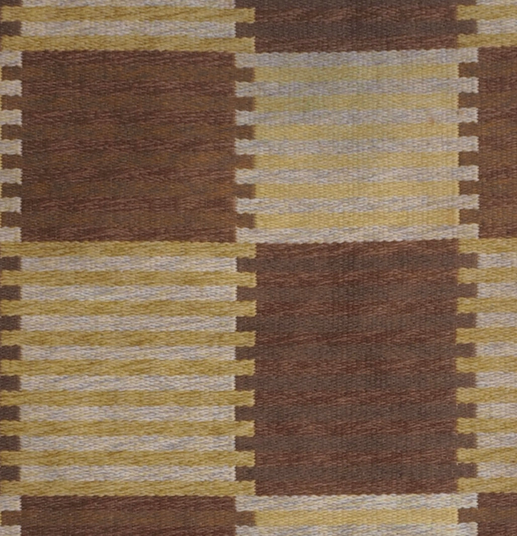 Double Sided Carl Malmsten Swedish MCM Flatweave Kilim Rug