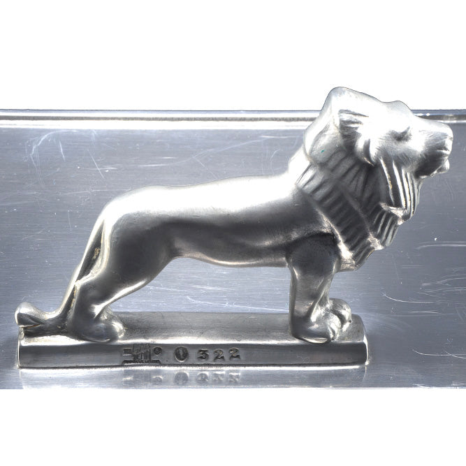 1935 Swedish Art Deco Pewter Lion Inkstand