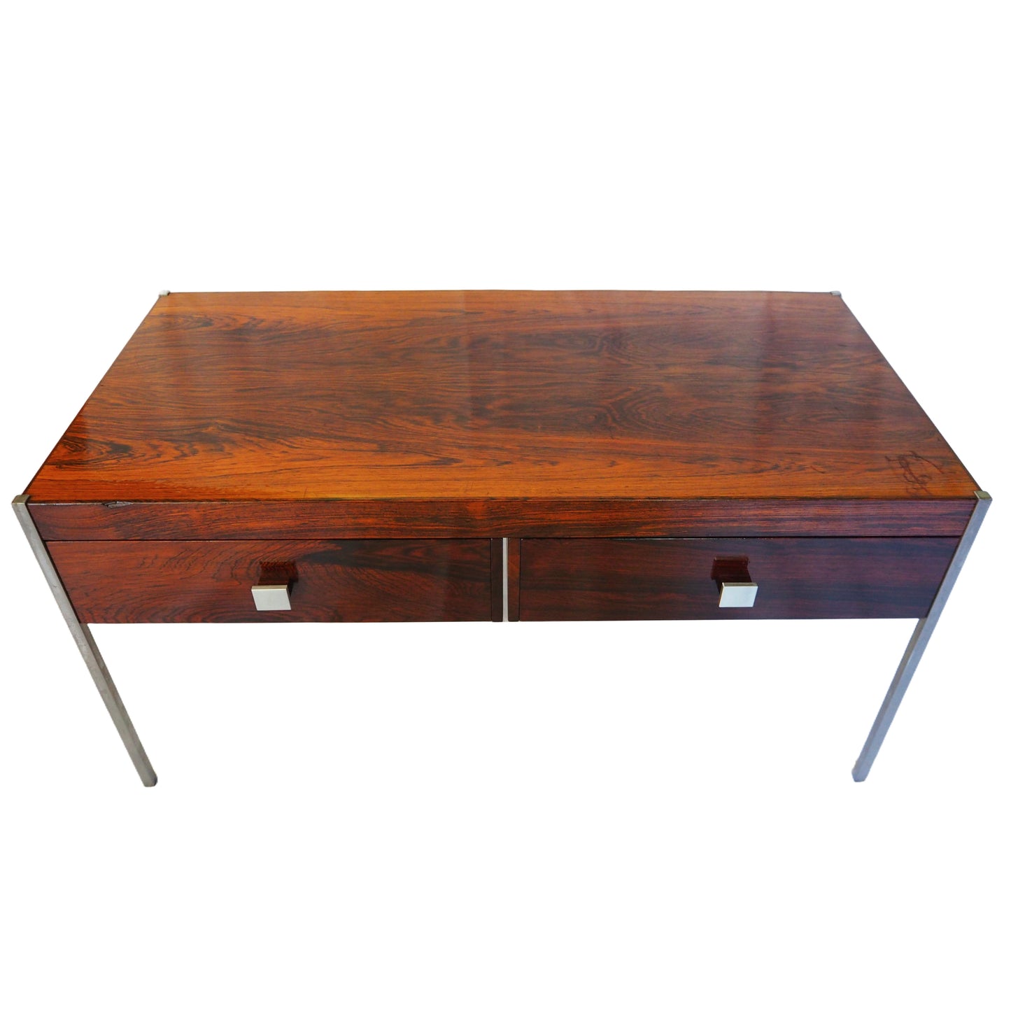 Small Swedish MCM Table with Drawers