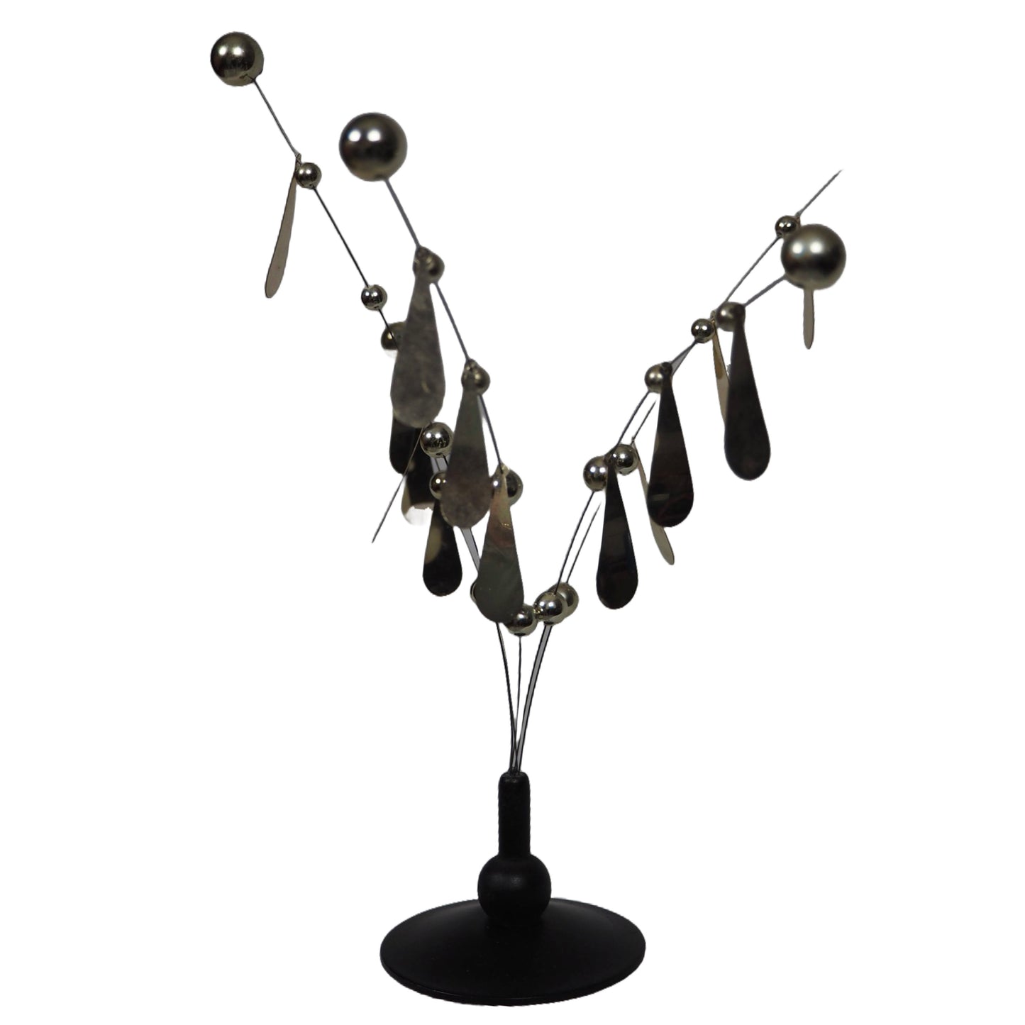 Swedish Plastic Silver Kinetic Sculpture