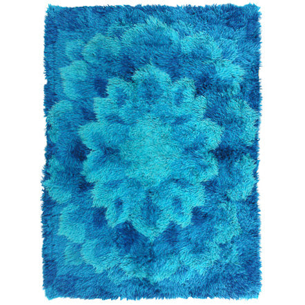 Pop Art Flower Scandinavian Rya Pile Rug