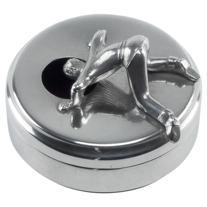 Sculptural Swedish Art Deco Pewter Cufflink Box