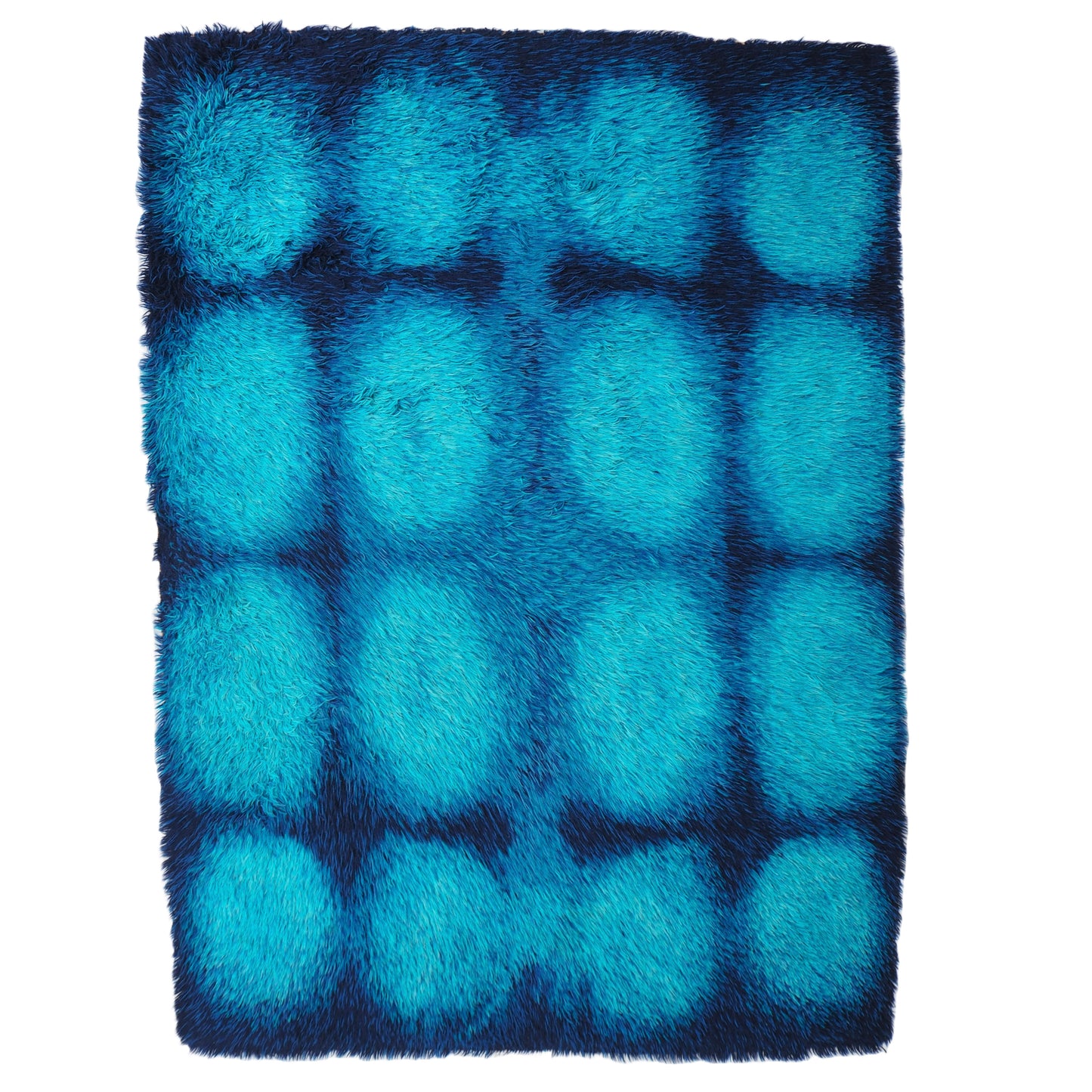 Pop Art Soft Grid Scandinavian Rya Pile Rug