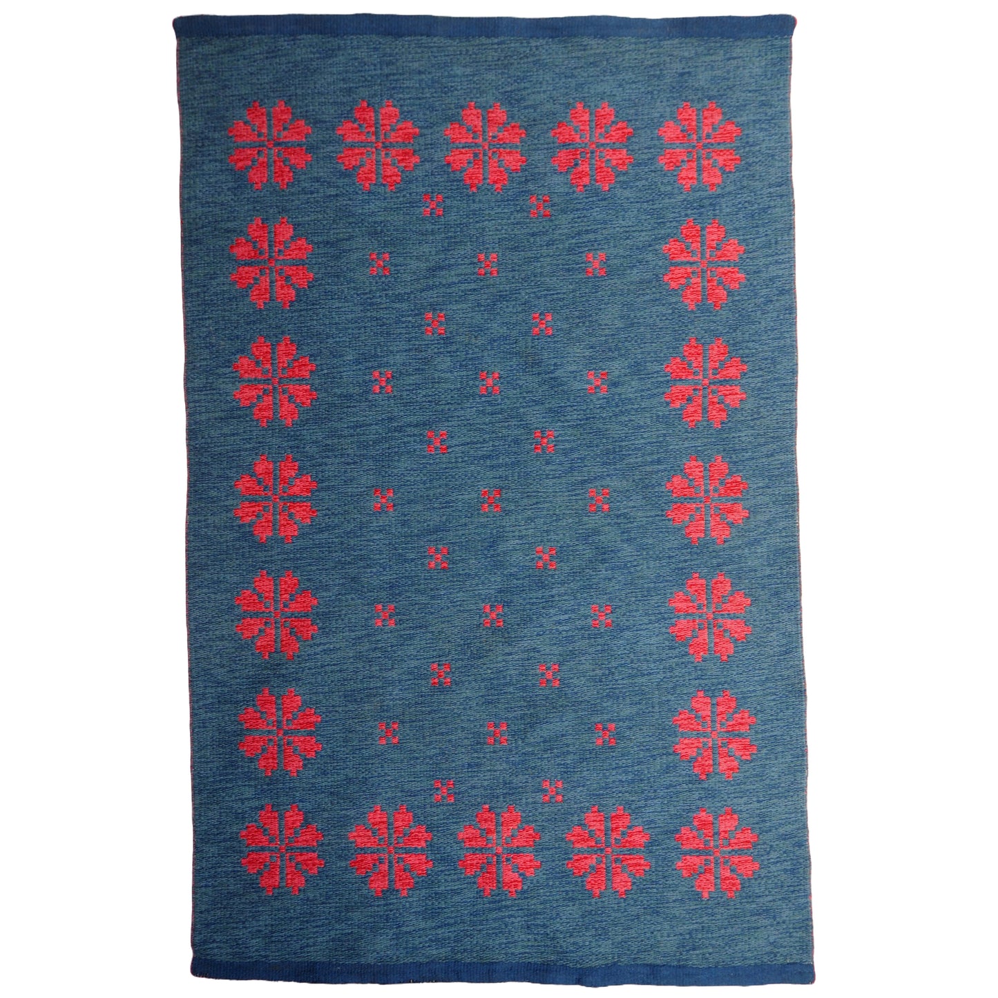 Double Sided Scandinavian MCM Flatweave Nordic Kilim Rug