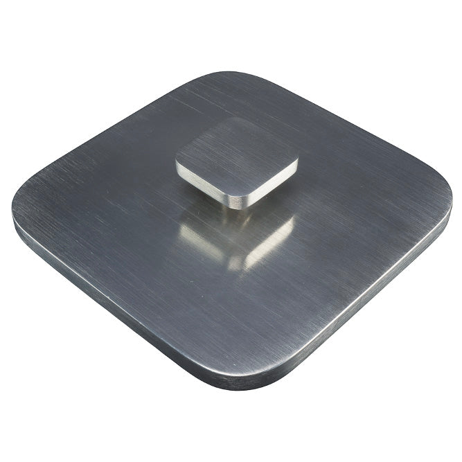 Art Deco Brushed Steel Hand Mirror