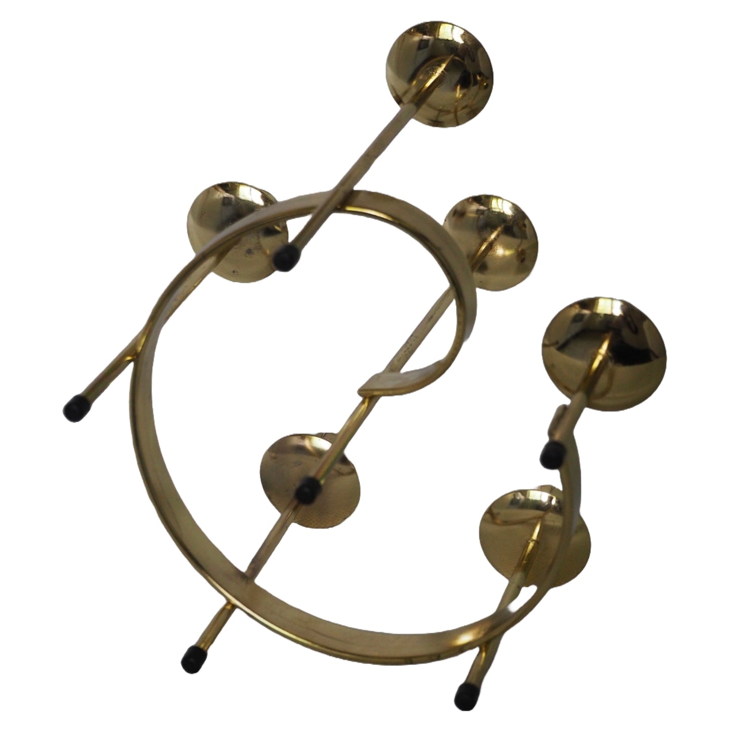 Spiralling Swedish Modern Small Candelabra