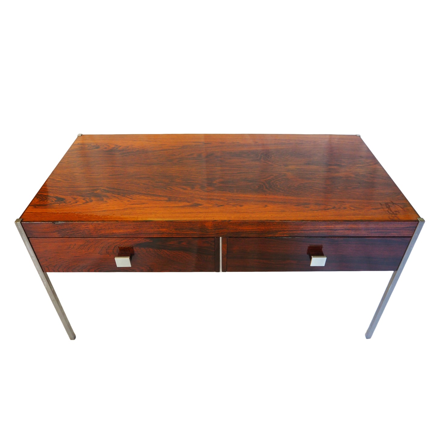 Small Swedish MCM Table with Drawers